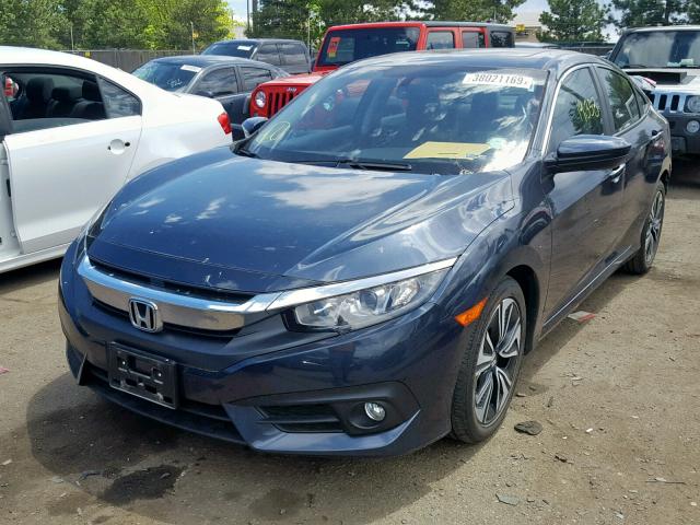 19XFC1F75GE040930 - 2016 HONDA CIVIC EXL 蓝色 照片 2