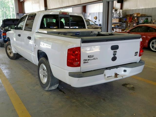 1D7HE48N08S510964 - 2008 DODGE DAKOTA QUA WHITE photo 3