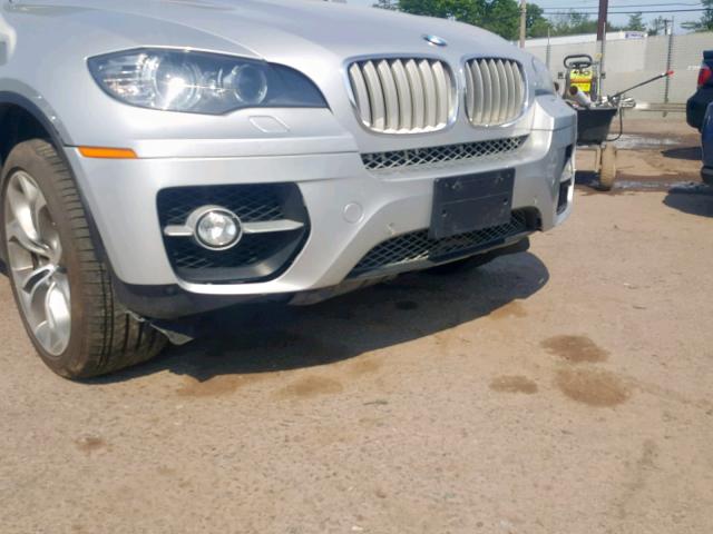 5UXFG8C56BLZ96173 - 2011 BMW X6 XDRIVE5 SILVER photo 9