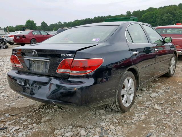 JTHBA30G465161143 - 2006 LEXUS ES 330 BLACK photo 4