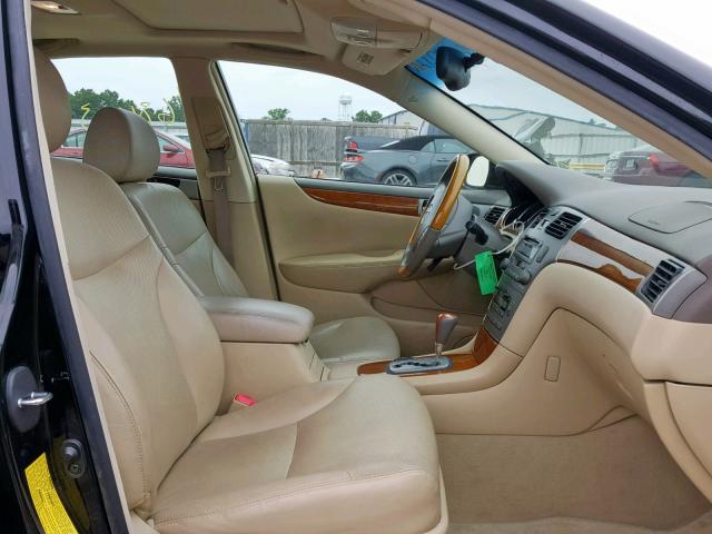 JTHBA30G465161143 - 2006 LEXUS ES 330 BLACK photo 5