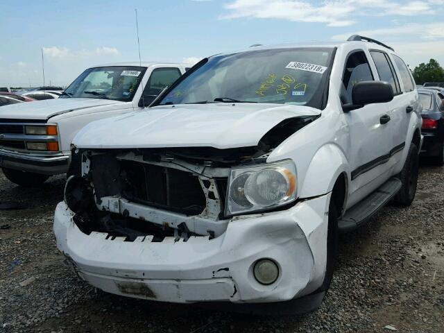 1D8HD48PX7F572248 - 2007 DODGE DURANGO SL WHITE photo 2