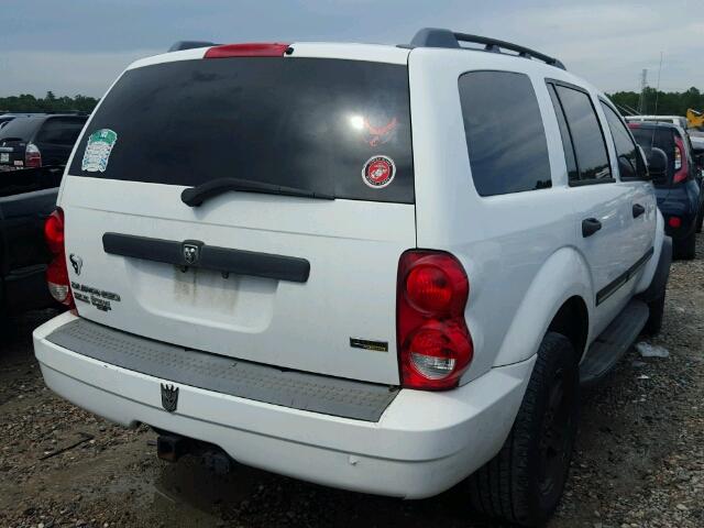 1D8HD48PX7F572248 - 2007 DODGE DURANGO SL WHITE photo 4