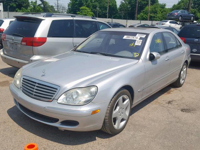 WDBNG76J13A366119 - 2003 MERCEDES-BENZ S 600 SILVER photo 2