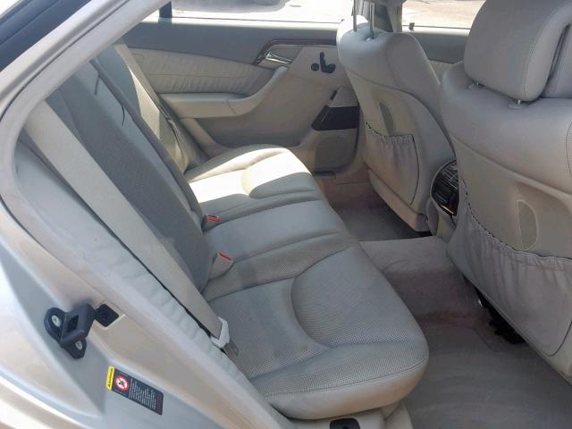 WDBNG76J13A366119 - 2003 MERCEDES-BENZ S 600 SILVER photo 6