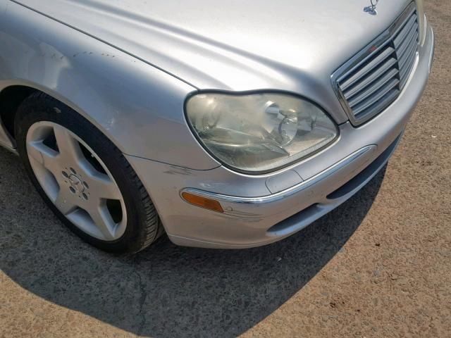 WDBNG76J13A366119 - 2003 MERCEDES-BENZ S 600 SILVER photo 9