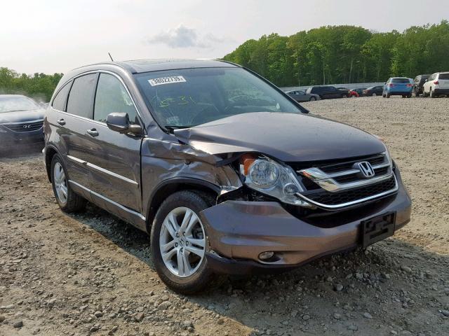 5J6RE4H7XBL095860 - 2011 HONDA CR-V EXL GRAY photo 1