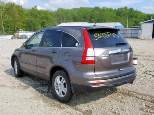 5J6RE4H7XBL095860 - 2011 HONDA CR-V EXL GRAY photo 3