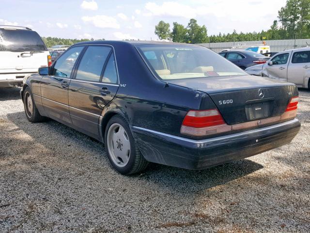 WDBGA51G5XA414477 - 1999 MERCEDES-BENZ S 500 BLACK photo 3