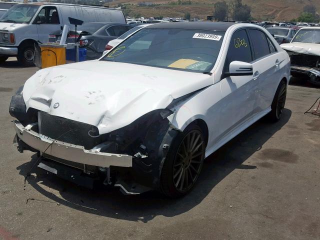 WDDHF5KB8EA976211 - 2014 MERCEDES-BENZ E 350 WHITE photo 2