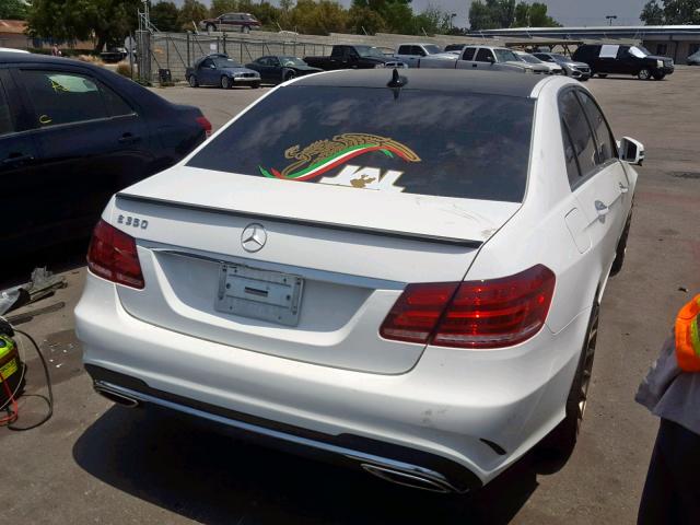 WDDHF5KB8EA976211 - 2014 MERCEDES-BENZ E 350 WHITE photo 4