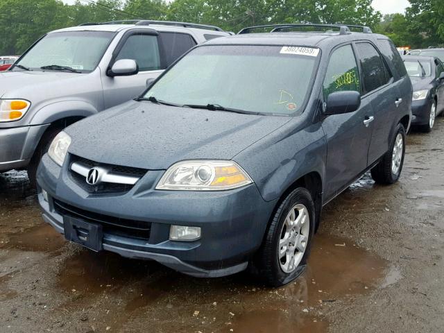 2HNYD18876H511484 - 2006 ACURA MDX TOURIN GRAY photo 2