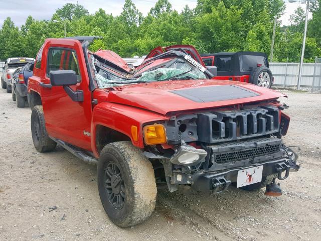 5GTDN136X68310779 - 2006 HUMMER H3 RED photo 1