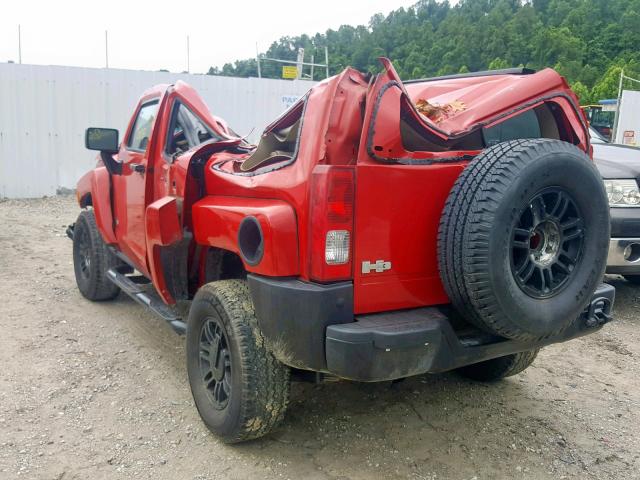 5GTDN136X68310779 - 2006 HUMMER H3 RED photo 3