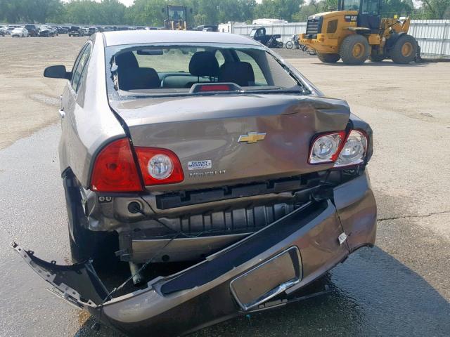 1G1ZC5EU3CF338767 - 2012 CHEVROLET MALIBU 1LT CHARCOAL photo 9