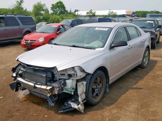 1G1ZG57B094274093 - 2009 CHEVROLET MALIBU LS SILVER photo 2