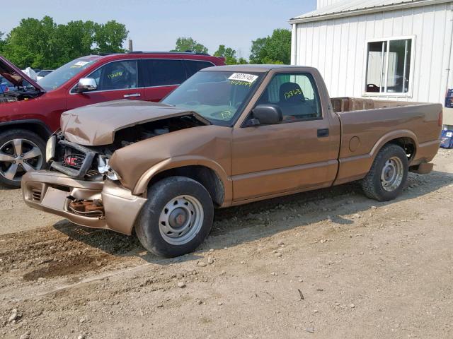 1GTCS14H438142676 - 2003 GMC SONOMA BROWN photo 10