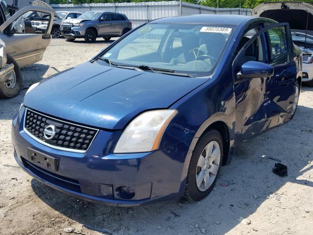 3N1AB61E58L738955 - 2008 NISSAN SENTRA 2.0 BLUE photo 2