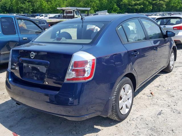 3N1AB61E58L738955 - 2008 NISSAN SENTRA 2.0 BLUE photo 4