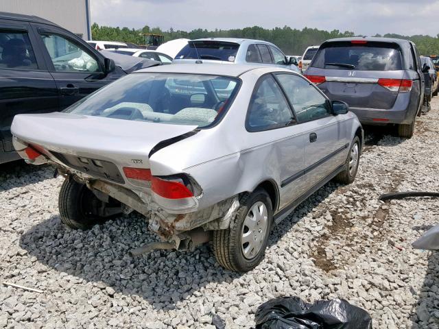 1HGEJ6224YL083691 - 2000 HONDA CIVIC DX SILVER photo 4