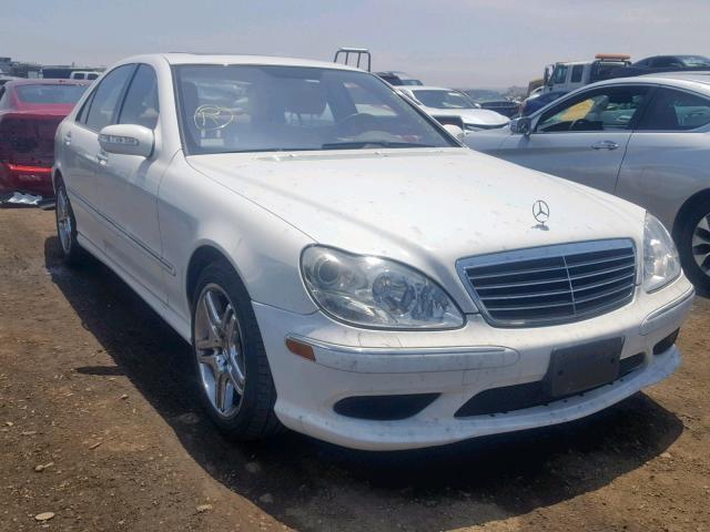 WDBNG75J86A462058 - 2006 MERCEDES-BENZ S 500 WHITE photo 1