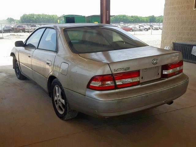 JT8BF28G010315322 - 2001 LEXUS ES 300 BEIGE photo 3