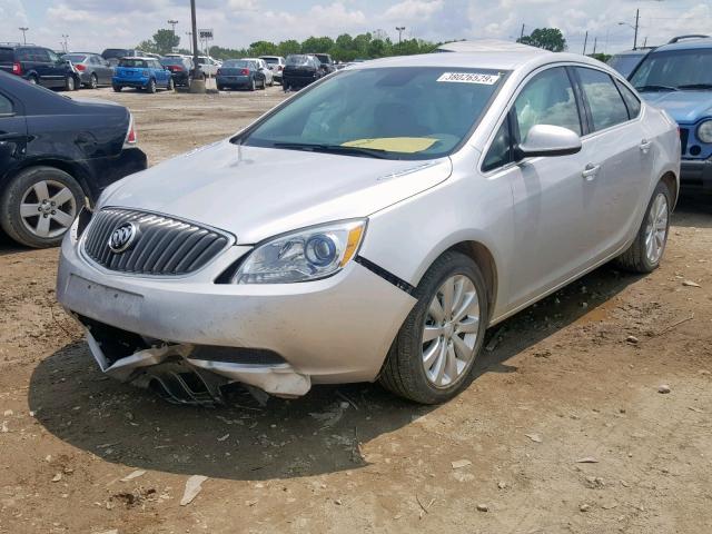 1G4PP5SK2F4210148 - 2015 BUICK VERANO SILVER photo 2