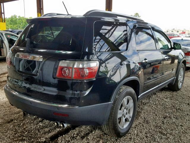 1GKER13738J268366 - 2008 GMC ACADIA SLE BLACK photo 4