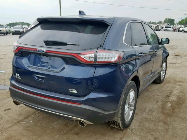 2FMPK3J99HBC59101 - 2017 FORD EDGE SEL BLUE photo 4