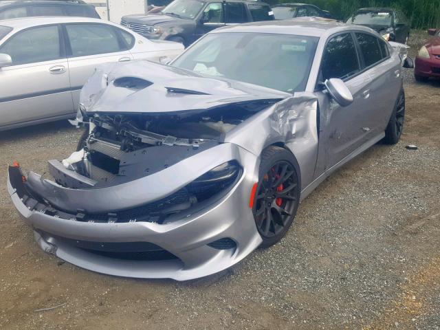 2C3CDXL91GH176280 - 2016 DODGE CHARGER SR GRAY photo 2