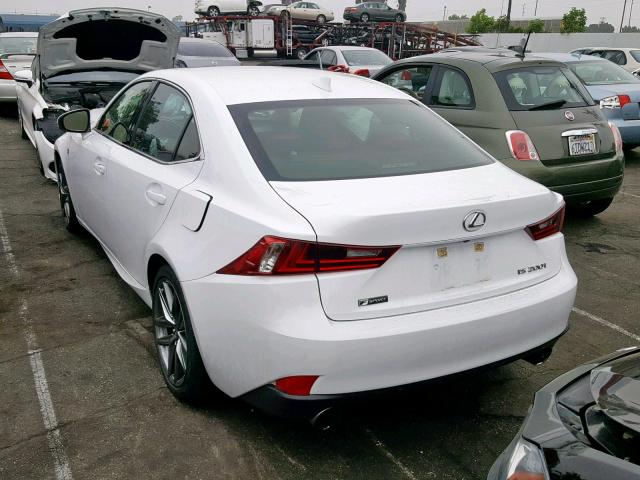 JTHBA1D29G5036157 - 2016 LEXUS IS 200T WHITE photo 3