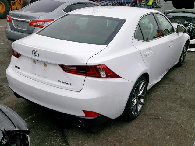 JTHBA1D29G5036157 - 2016 LEXUS IS 200T WHITE photo 4