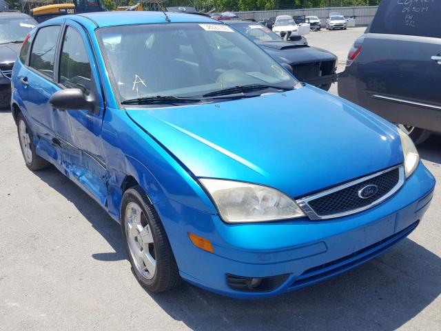 1FAHP37N07W306923 - 2007 FORD FOCUS ZX5 BLUE photo 1