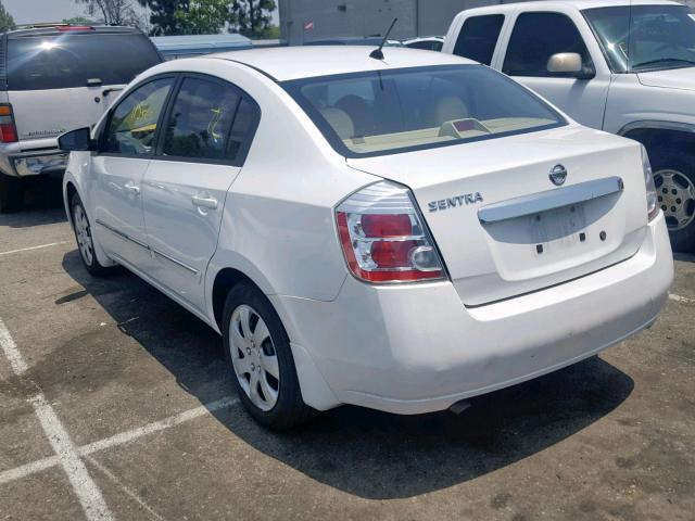 3N1AB6AP7AL722697 - 2010 NISSAN SENTRA 2.0 WHITE photo 3