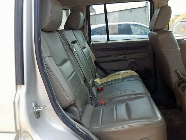 1J8HG48N18C163569 - 2008 JEEP COMMANDER SILVER photo 6
