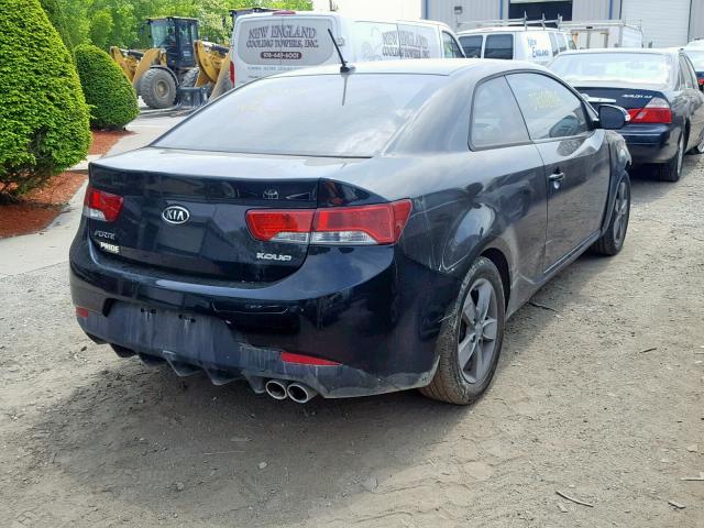 KNAFU6A29A5168836 - 2010 KIA FORTE EX BLACK photo 4