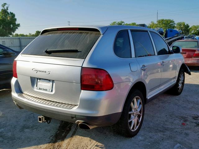 WP1AB29P84LA75610 - 2004 PORSCHE CAYENNE S SILVER photo 4