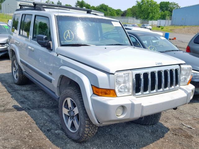 1J8HG48N38C161497 - 2008 JEEP COMMANDER SILVER photo 1