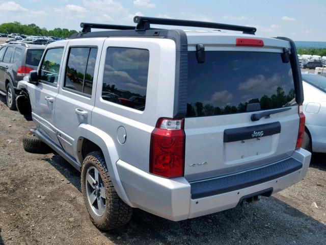 1J8HG48N38C161497 - 2008 JEEP COMMANDER SILVER photo 3