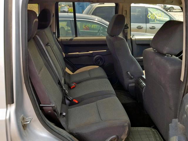 1J8HG48N38C161497 - 2008 JEEP COMMANDER SILVER photo 6