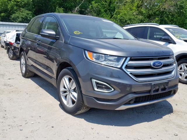 2FMPK4J93GBB43333 - 2016 FORD EDGE SEL GRAY photo 1