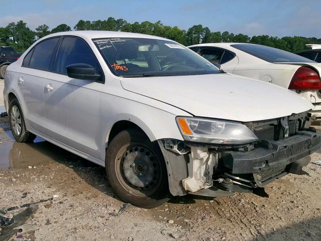 3VW2K7AJ6EM334991 - 2014 VOLKSWAGEN JETTA BASE WHITE photo 1