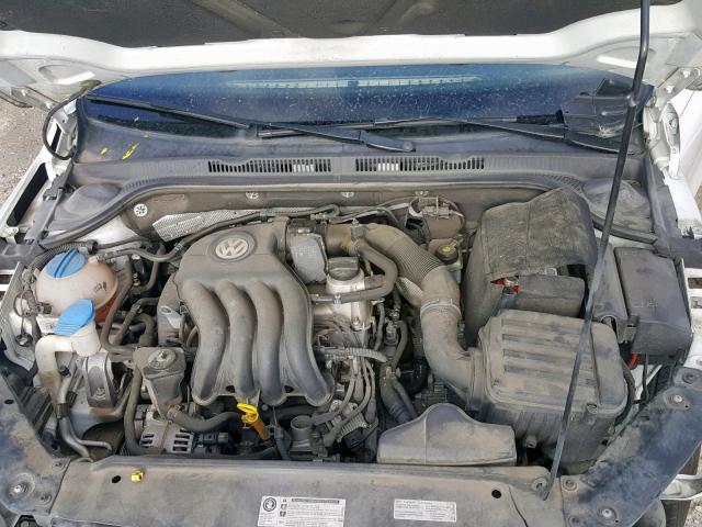 3VW2K7AJ6EM334991 - 2014 VOLKSWAGEN JETTA BASE WHITE photo 7