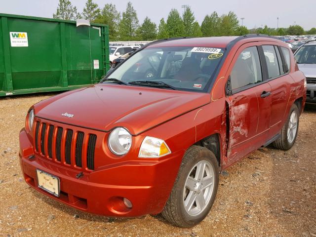 1J8FT47W58D788094 - 2008 JEEP COMPASS SP ნარინჯისფერი ფოტო 2