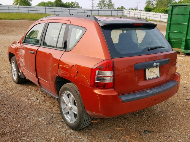 1J8FT47W58D788094 - 2008 JEEP COMPASS SP ნარინჯისფერი ფოტო 3