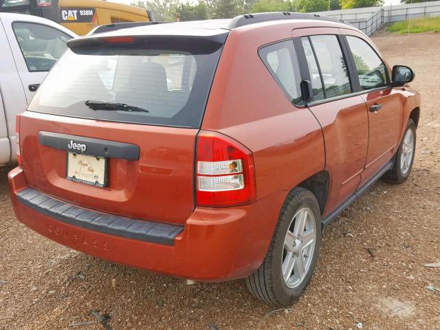 1J8FT47W58D788094 - 2008 JEEP COMPASS SP ნარინჯისფერი ფოტო 4