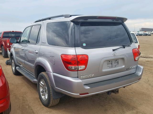 5TDBT48A76S276265 - 2006 TOYOTA SEQUOIA LI SILVER photo 3