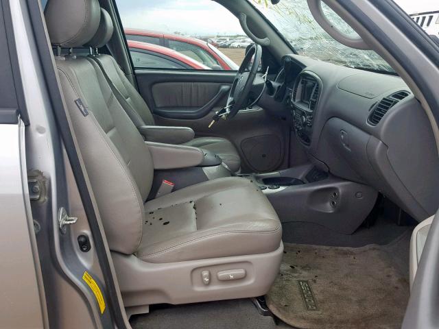 5TDBT48A76S276265 - 2006 TOYOTA SEQUOIA LI SILVER photo 5