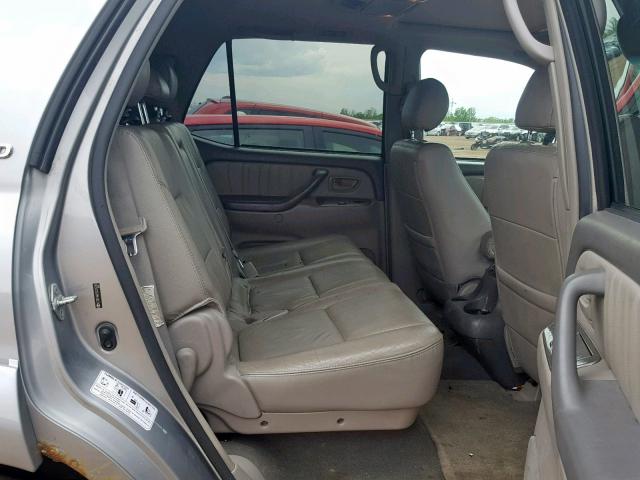 5TDBT48A76S276265 - 2006 TOYOTA SEQUOIA LI SILVER photo 6