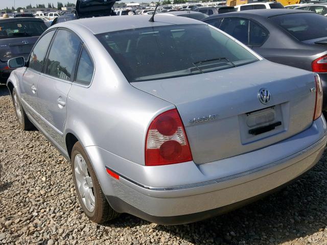 WVWRH63B73P112614 - 2003 VOLKSWAGEN PASSAT GLX SILVER photo 3